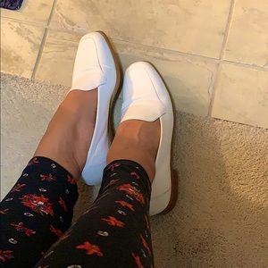 The cutest white and comfy flat loafer!